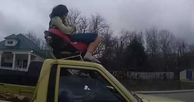 Police Pulls Over Borat For Driving With Daughter On Roof