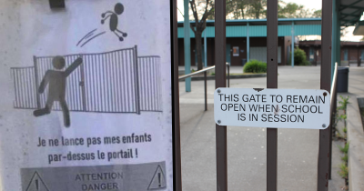 French School Forced To Ban Parents From Throwing Their Children Over The Gate If They're Running Late