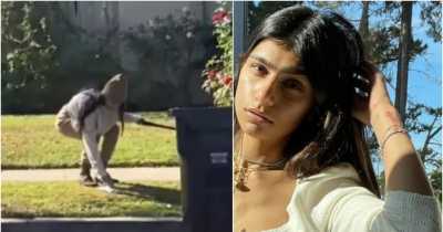 Viral TikTok Video Shows Mia Khalifa Picking Up Poo With Mask Before Putting The Mask Back On Her Face