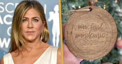Jennifer Aniston Is Being Criticized For Decorating Her Christmas Tree With Bauble That Has Words &lsquo;Our first pandemic 2020&rsquo; Engraved On It