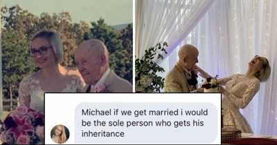 Twitter Loses It And Calls Teenager Gold-Digger After 19-Year Old Marries An 89-Year Old Man