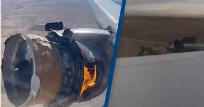 Terrified United Airlines Passengers Cheer As Hero Pilot Executes 'Textbook' Emergency Landing After Engine Catches Fire