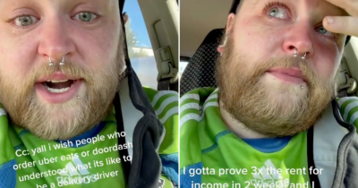 UberEats Driver Facing Homelessness Posts A Tearful Video Asking People To Leave Tips For Struggling People Like Him