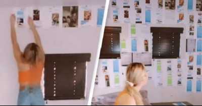 TikToker Takes Revenge From Cheating Boyfriend By Super-Gluing Every Unfaithful Message And Image On His Wall