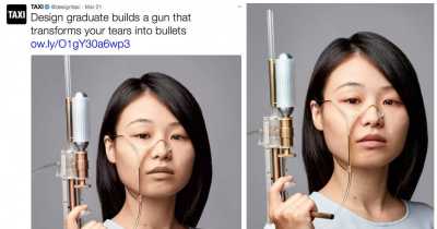 Designer Creates A Gun That Will Turn Your Tears Into Bullets To Shoot Those Who Made You Cry