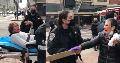 Racist Man Beat Up By 75-year-old Asian American Woman