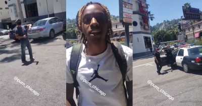 Racist Man Tells Asian American To Go Back To China, Threatens To Beat Him Infront Of The Cops