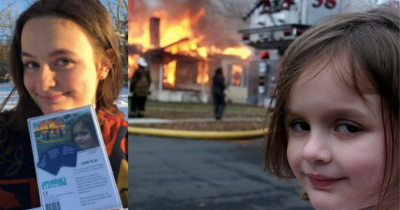 Girl Well Known As "Disaster Girl" Makes $500,000 Off The Meme
