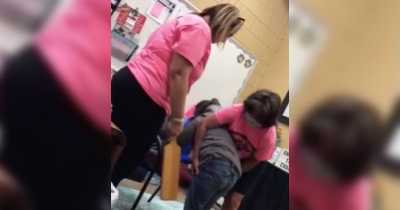 Distressing Footage Shows Florida Principal Mercilessly Hitting 6-Year Old Girl With Wood Paddle For Damaging Computer