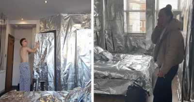 Student Gets Revenge On His Housemate For Stealing Mattress By Covering Room In 360m Of Tin Foil