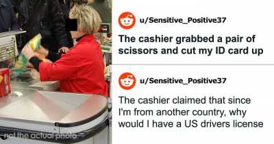 Customer Feels Ashamed For Getting A Cashier Fired After She Cut Up Their ID, People On The Internet Assure She Had It Coming