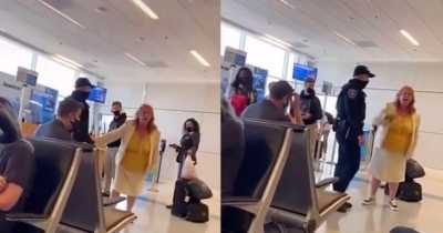 Furious Karen Demands To Speak To "Manager Of Entire Airport" After Getting Tackled By Security For Entering Restricted Area
