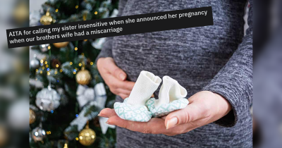 Woman Announces Pregnancy Minutes After Brother And Wife Announce Miscarriage At Dinner.