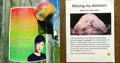 These Guys Put Up Fake Posters To Troll Their Neighbours And They Are Everything!