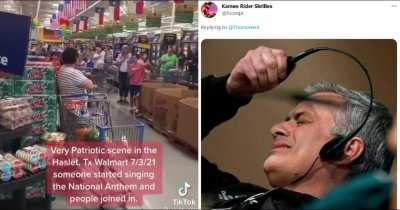 Entire Walmart Breaks Out Singing The National Anthem And The Internet Is Split Down The Middle