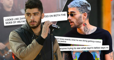 Zayn Malik Got A Face Tattoo And The Internet Is Losing Its Mind.
