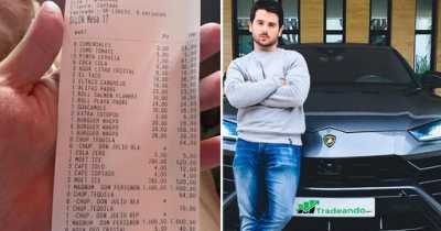 Man Bashed For Complaining About Waiter's Tip After Spending $4,8OO On Burger And Champagne Dinner