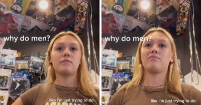 Young Woman Films Her Uncomfortable Reaction As Male Customer Keeps Hitting On Her Despite Her Clear Lack Of Interest
