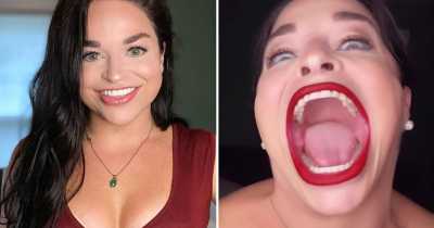 Woman Sets Guinness World Record For 'Biggest Mouth' As She's Able To Fit An Entire Burger