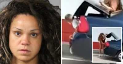 Woman Arrested After Viral Footage Catches Her Allegedly Forcing Child Into Car Trunk