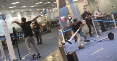 Racist Man Violently Attacks Bystanders In Miami Airport