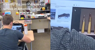 Tiktok Shows Student Browsing Guns Online In Class