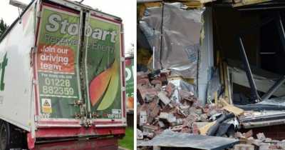 Children Leap From Window In Terror After Lorry Ploughs Into Home