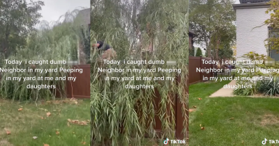 Mother Catches Her Creepy Neighbour Spying On Her Daughters