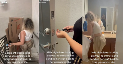Girls Pack Up Roommate's Things And Kick Her Out In Her Absence