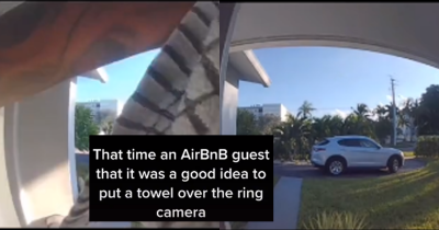 TikTok Divided After AirBnB Host Chastises Guest For Covering Up Cameras