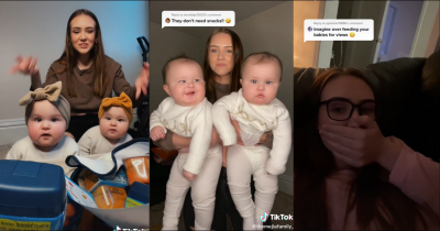 Mom Angrily Hits Back At Trolls Who Say Infant Twins Need To Go On Diet