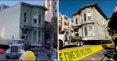 San Fransisco Man Pays $400k To Move His $2.6m Victorian House 7 Blocks