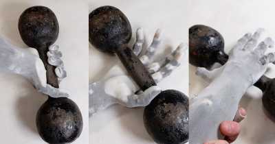 Polish Man Develops A Robotic Arm with Artificial Muscles and Full Range of Motion