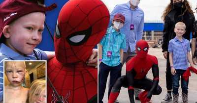 Hero Boy Who Saved Little Sister From Dog Attack Spends Day On Spider-Man Set With Tom Holland