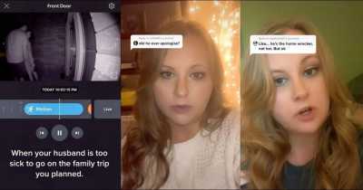 Woman Catches Husband Kissing Mistress On Ring Doorbell Cam