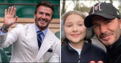 Fans Defend David Beckham After He Shares Picture Kissing Daughter Harper On The Lips