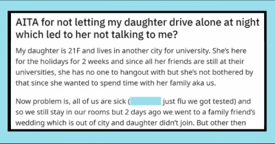 Mom Asks If She Is A Bad Parent For Not Allowing Daughter To Drive Alone At Night