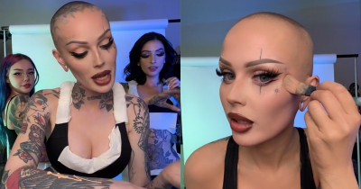 Fans Shocked When They Realised What This Tattoo Model Looked Like Without Ink