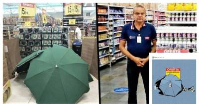 Worker Died From A Heart Attack During His Shift, Fellow Workers Covered His Body With Umbrellas For Hours And Carried On With The Sales