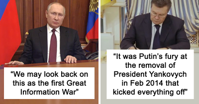 Person Starts Discussion About "The Great Information War" And People Are Finding It Helpful