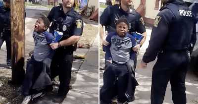 Viral Video Shows Cops Terrorizing A Sobbing 10-Year Old Boy Over Stealing A Bag Of Chips From Convenience Store