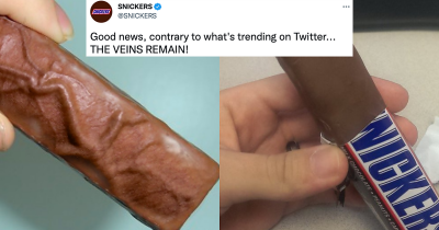 Snickers Responds To Claims That It Removed The 'D**k Vein' From Its Chocolate