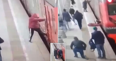 Woman Gets Leg Trapped In Train Door Before Being Dragged Across Platform At Moscow Station