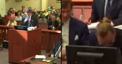 Johnny Depp Tries To Control Laughter After Amber Heard's Attorney Objects To His Own Question During Trial
