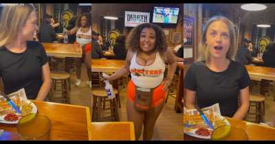 Hooters Girl Goes Viral For Hitting Out At A Man For Filming Her For TikTok