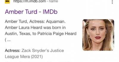 Amber Heard's IMDb Page Name Changed To Embarrassing NickName 'Amber Turd' By Johnny Depp Fans