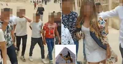 Egypt Arrests 13 Teenagers After A Video Of Them &lsquo;Harassing Two Female Tourists&rsquo; At The Giza Pyramids Sparks Protests