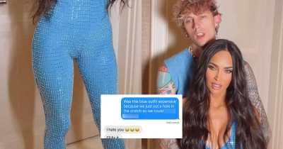 Megan Fox 'Cut A Hole' In Her Expensive Catsuit For A Very NSFW Reason