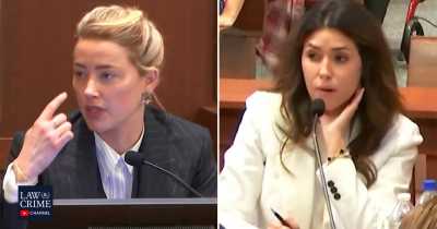Johnny Depp's Lawyer Questions Amber Heard For Smiling And Rolling Her Eyes