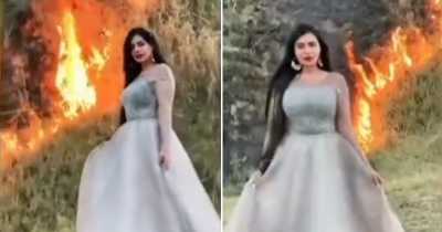 Pakistani Influencer Criticised After She Sets Fire To The Forest For A TikTok Video